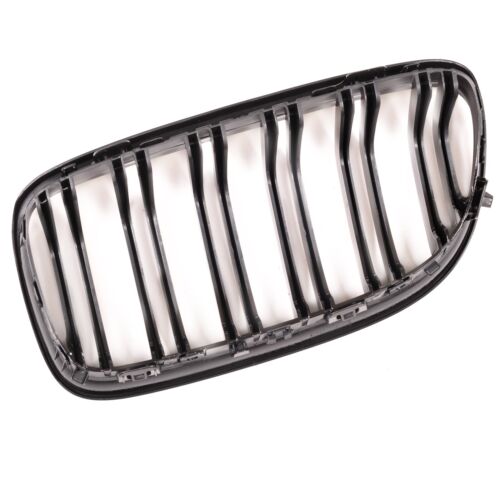 BMW E90 E91 LCI 08> GLOSS BLACK CHROME TWIN SPOKE GRILLE GRILLES GRILL