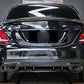 MERCEDES C CLASS W205 SALOON ESTATE AMG C43 STYLE REAR DIFFUSER FACELIFT 2019+