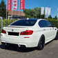 BMW 5 SERIES MATTE BLACK F10 M-SPORTS REAR TRUNK LID LIP BOOT SPOILER 11-17 OEM