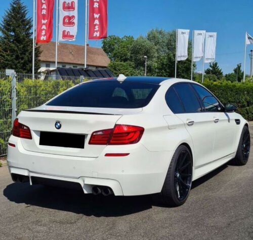 BMW 5 SERIES MATTE BLACK F10 M-SPORTS REAR TRUNK LID LIP BOOT SPOILER 11-17 OEM