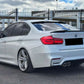 BMW 3 SERIES F30 F80 M4 V STYLE REAR TRUNK LID BOOT SPOILER M PERFORMANCE BLACK
