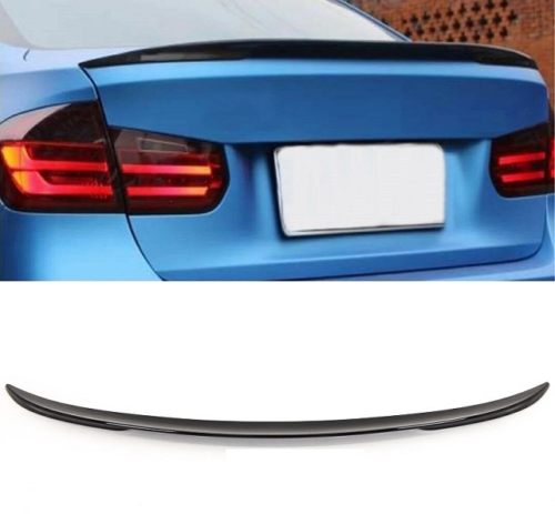 BMW F30 F80 M3 4DR PERFORMANCE BOOT LIP TRUNK SPOILER MATTE BLACK UK