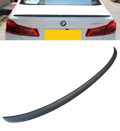 BMW 5 series G30 M sport performance rear boot trunk lip spoiler matte black UK