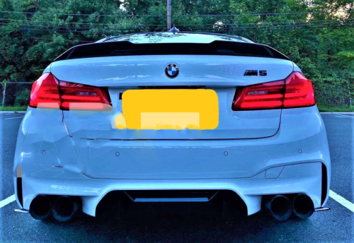 BMW M Sport 5 Series M5 G30 F90 Carbon Fibre High Kick PSM Ducktail Spoiler
