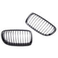 BMW E90 E91 facelift LCI 08> performance style matte black front grilles grills