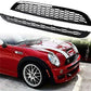 Mini R50 R52 R53 gloss black front bumper bonnet grille grilles JCW aero bumper
