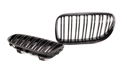BMW E92 E93 10-13 LCI gloss black front kidney grilles grills double spoke UK