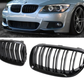 BMW E92 E93 10-13 LCI gloss black front kidney grilles grills double spoke UK.
