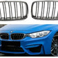 BMW F30 F31 M3 look chrome black front kidney kidneys grilles double spoke