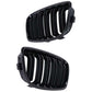 BMW F20 F21 >15 GLOSS SHINY BLACK FRONT KIDNEY GRILLES TWIN DOUBLE SLATS UK