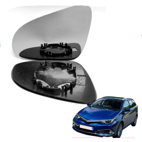 Left near side wing mirror glass for Toyota Auris 2012-2019 heated Passenger