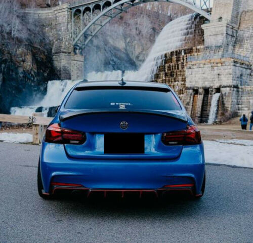 BMW 3 SERIES F30 F80 STYLE REAR ROOF SPOILER LIP LID GLOSS BLACK 2011-2018 OEM
