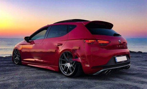 SEAT Leon Cupra Look 5 Door MK3 5F Carbon Fibre Rear Lip Boot Spoiler 2012-2020