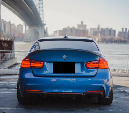 BMW 3 SERIES F30 F80 STYLE REAR ROOF SPOILER LIP LID GLOSS BLACK 2011-2018 OEM