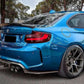 FOR BMW F87 M2 REAR DIFFUSER SPLITTER VALANCE 3PC MTC STYLE 2015+ CARBON LOOK