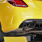 MERCEDES C CLASS W205 SALOON ESTATE AMG C63 STYLE REAR DIFFUSER FACELIFT 2019+