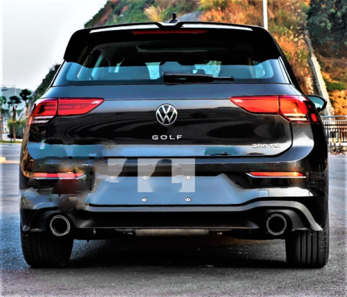 VW Golf MK8 TSI TDI Gloss Black Boot Lid Spoiler