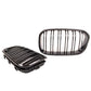 BMW F20 F21 LCI facelift 15> gloss black kidney front grilles grills twin spoke