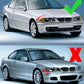 Gloss Black Kidney Grill Grille For BMW E46 Coupe Cabrio 99-03 Pre-facelift UK