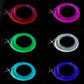 6x 8M RGB Car Fiber Optic Atmosphere Strip LED Light APP Waterproof DC Wireless