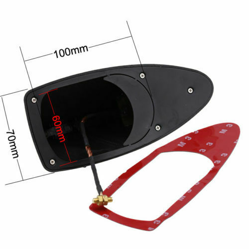 Carbon Fiber Style Car Shark Fin Aerial Antenna Mast Roof AM/FM Radio Signal